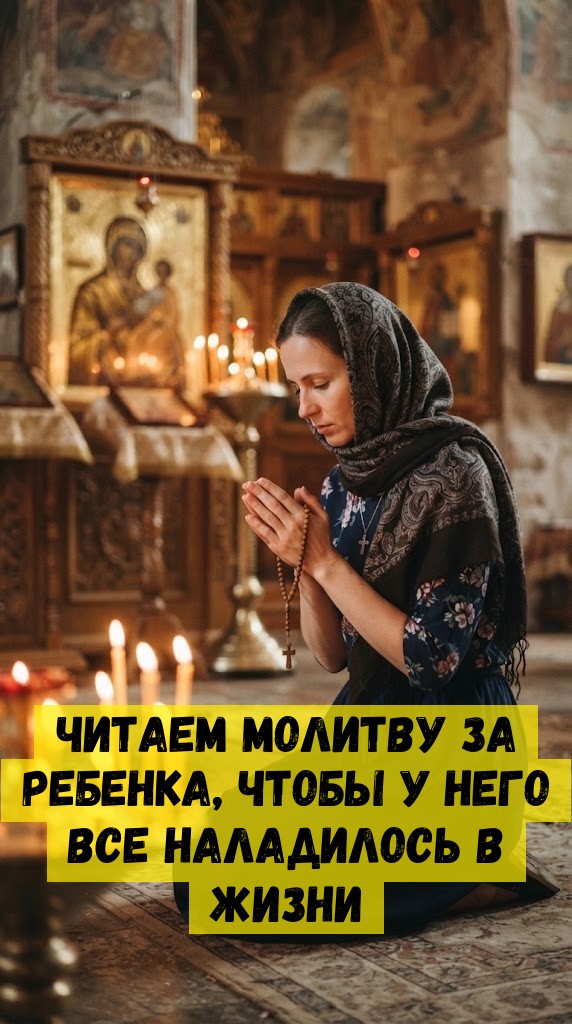 Читаем молитву за ребенка, чтобы у него все наладилось в жизни