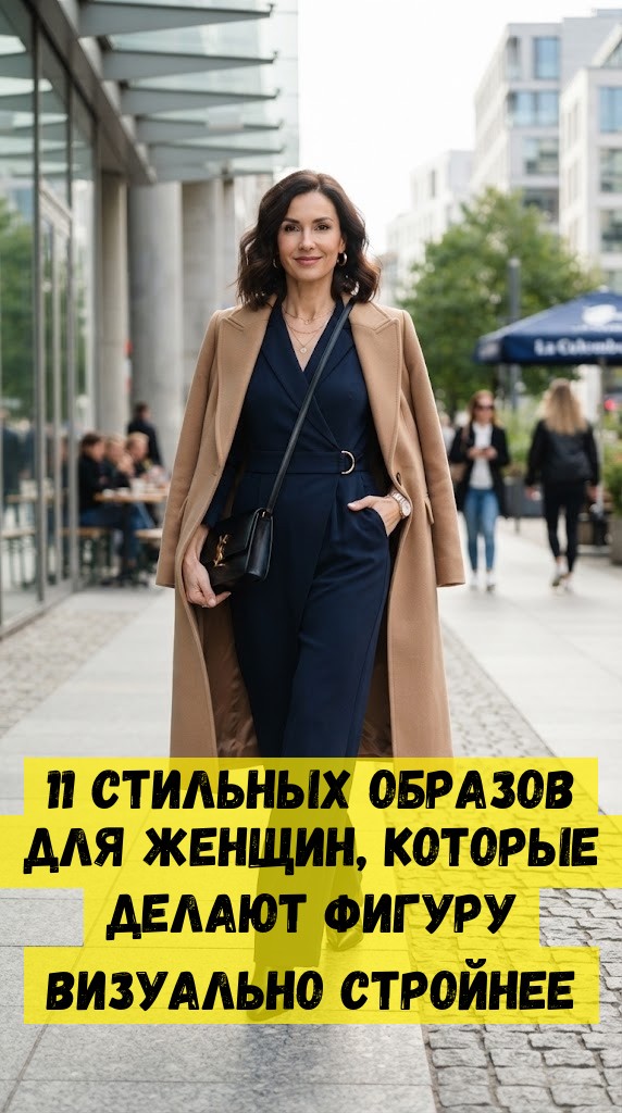 11 стильных образов для женщин, которые делают фигуру визуально стройнее