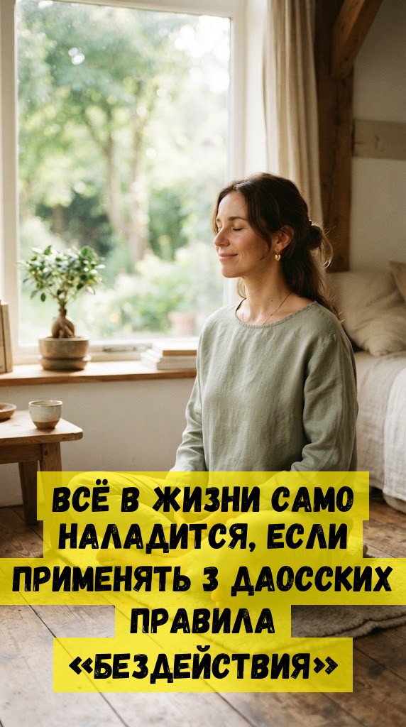 Всё в жизни само наладится, если применять 3 даосских правила «бездействия» Всё в жизни само наладится, если применять 3 даосских правила «бездействия»