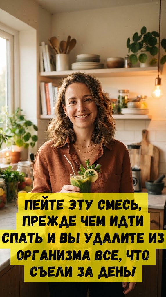 Пейте эту смесь, прежде чем идти спать и вы удалите из организма все, что съели за день! Пейте эту смесь, прежде чем идти спать и вы удалите из организма все, что съели за день!