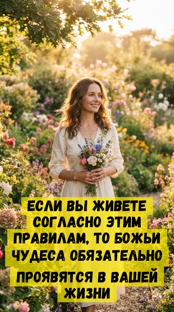 Если вы живете согласно этим правилам, то Божьи чудеса обязательно проявятся в вашей жизни