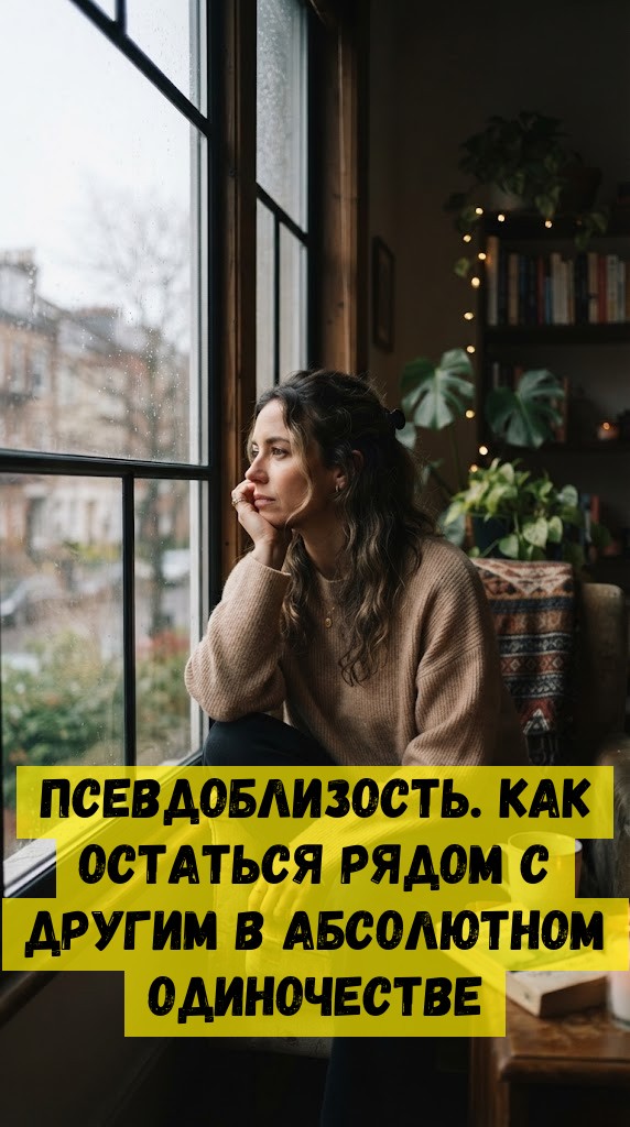 Псевдоблизость. Как остаться рядом с другим в абсолютном одиночестве