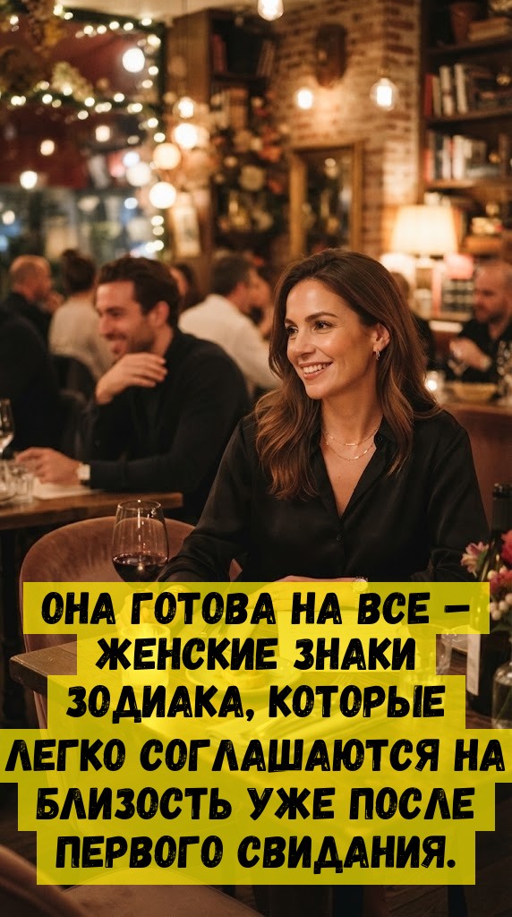 Она готова на все &ndash; женские знаки зодиака, которые легко соглашаются на близость уже после первого свидания.