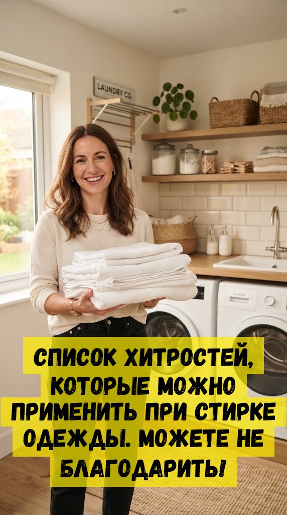 Список хитростей, которые можно применить при стирке одежды. Можете не благодарить!