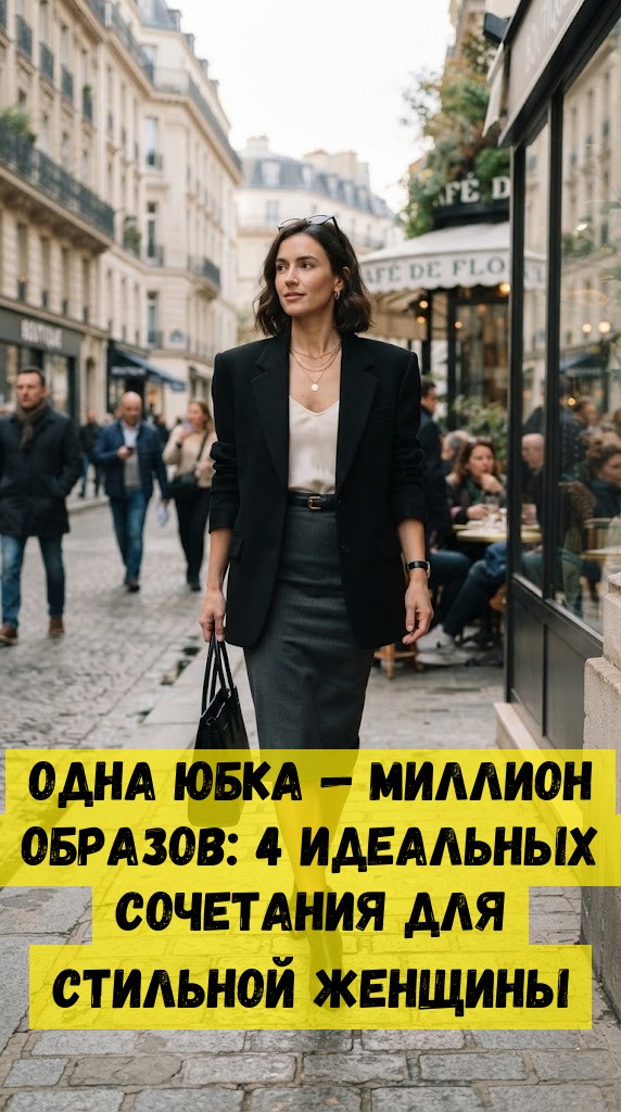 Одна юбка — миллион образов: 4 идеальных сочетания для стильной женщины Одна юбка — миллион образов: 4 идеальных сочетания для стильной женщины