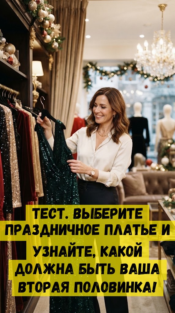 Тест. Выберите праздничное платье и узнайте, какой должна быть ваша вторая половинка! Тест. Выберите праздничное платье и узнайте, какой должна быть ваша вторая половинка!