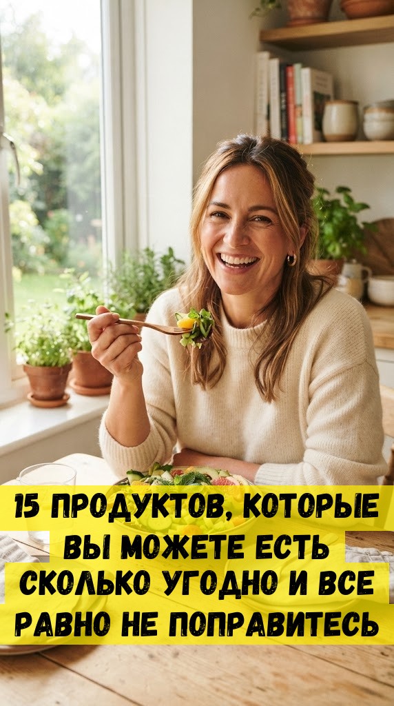 15 продуктов, которые вы можете есть сколько угодно и все равно не поправитесь