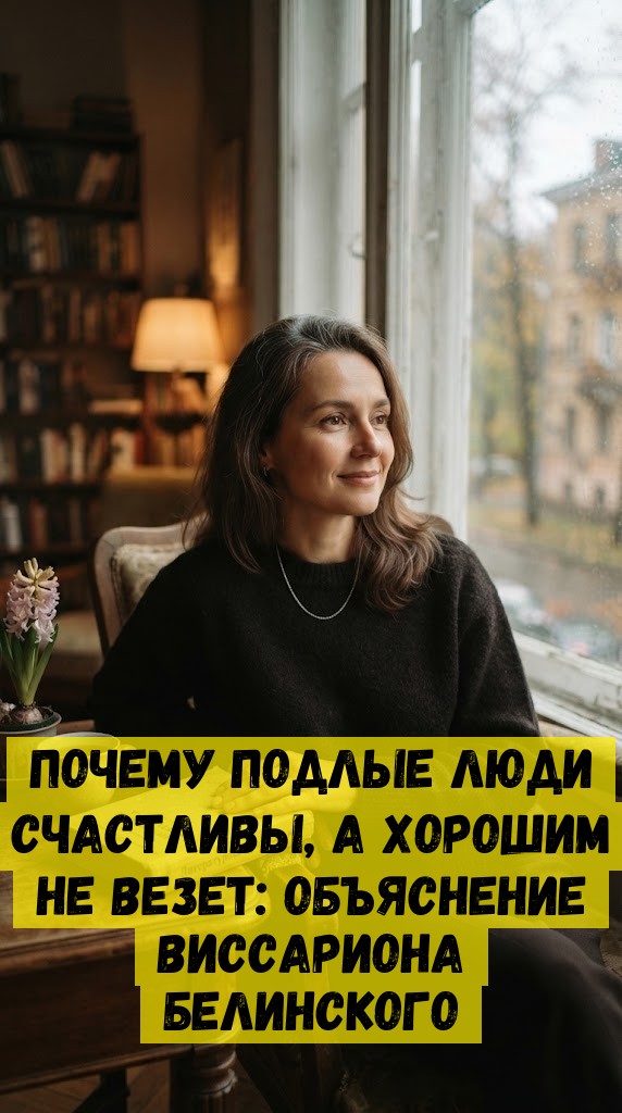 Почему подлые люди счастливы, а хорошим не везет: объяснение Виссариона Белинского