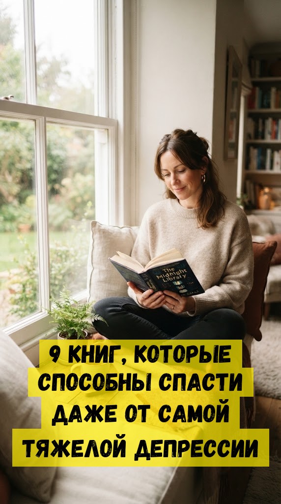 9 книг, которые способны спасти даже от самой тяжелой депрессии