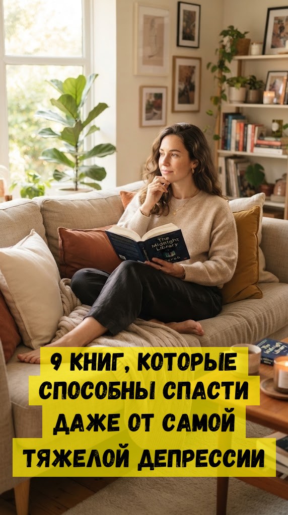 9 книг, которые способны спасти даже от самой тяжелой депрессии