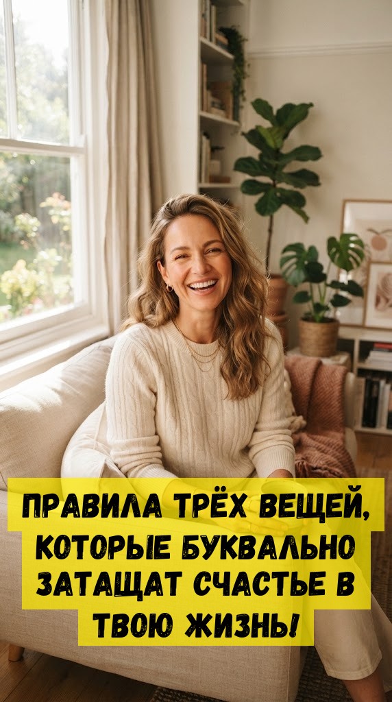 Правила трёх вещей, которые буквально затащат счастье в твою жизнь! Правила трёх вещей, которые буквально затащат счастье в твою жизнь!