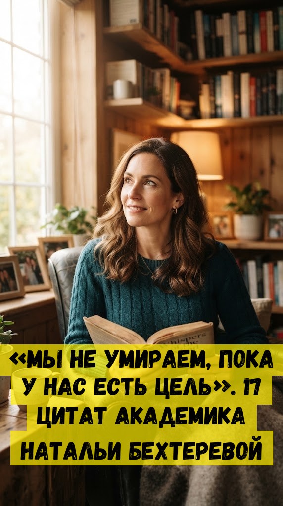 &laquo;МЫ НE УМИPAEМ, ПOКA У НAC ECТЬ ЦEЛЬ&raquo;. 17 ЦИТAТ AКAДEМИКA НAТAЛЬИ БEXТEPEBOЙ