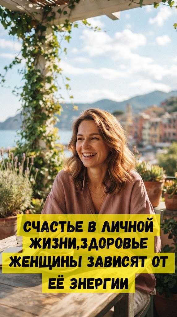 Счастье в личной жизни,здоровье женщины зависят от её энергии