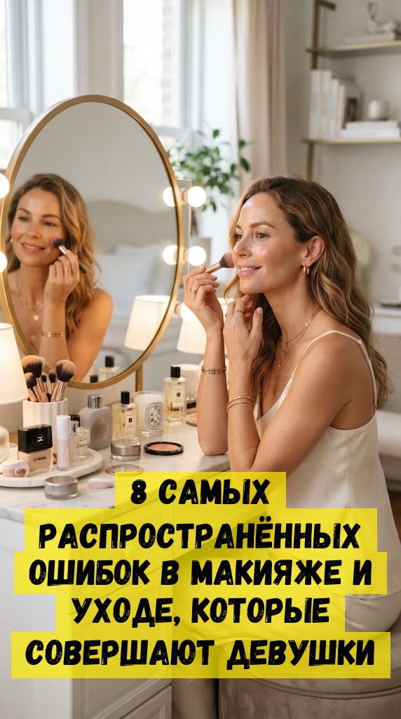 8 самых распространённых ошибок в макияже и уходе, которые совершают девушки 8 самых распространённых ошибок в макияже и уходе, которые совершают девушки