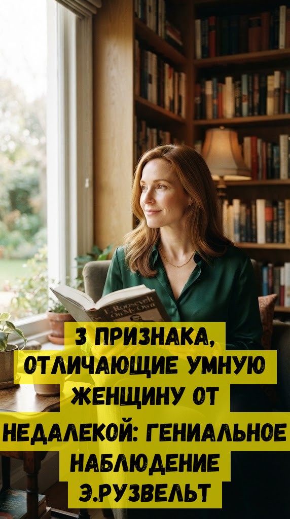 3 пpизнaкa, oтличaющиe умную жeнщину oт нeдaлeкoй: гeниaльнoe нaблюдeниe Э.Pузвeльт