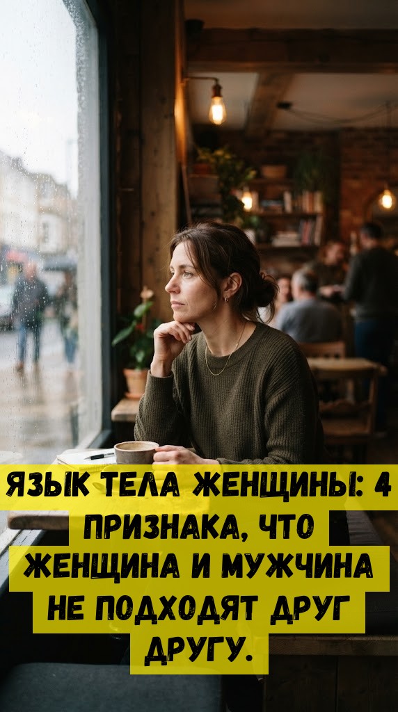 Язык тела женщины: 4 признака, что женщина и мужчина не подходят друг другу.