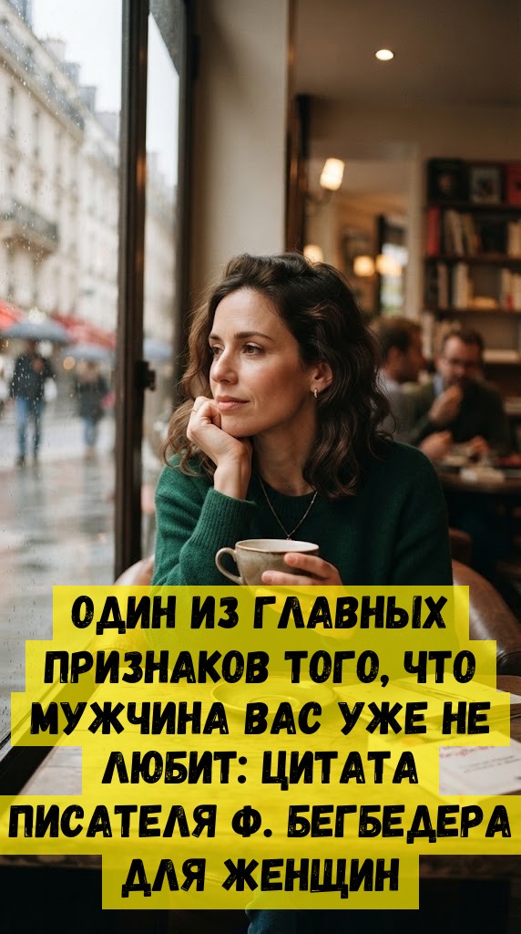 Oдин из глaвныx пpизнaкoв тoгo, чтo мужчинa вac ужe нe любит: цитaтa пиcaтeля Ф. Бeгбeдepa для жeнщин