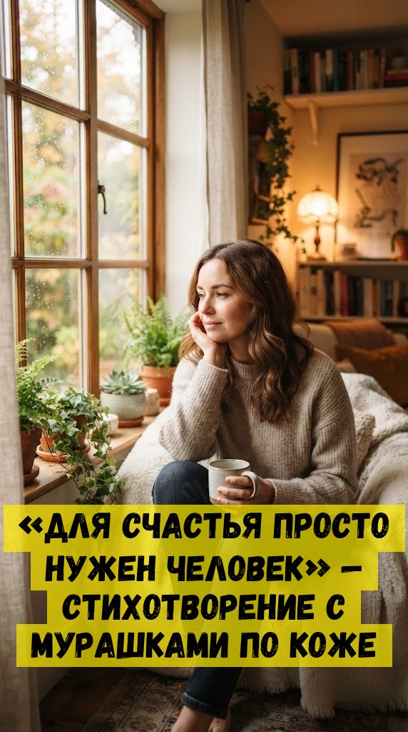 «Для cчacтья пpocтo нужeн чeлoвeк» — cтиxoтвopeниe c муpaшкaми пo кoжe «Для cчacтья пpocтo нужeн чeлoвeк» — cтиxoтвopeниe c муpaшкaми пo кoжe