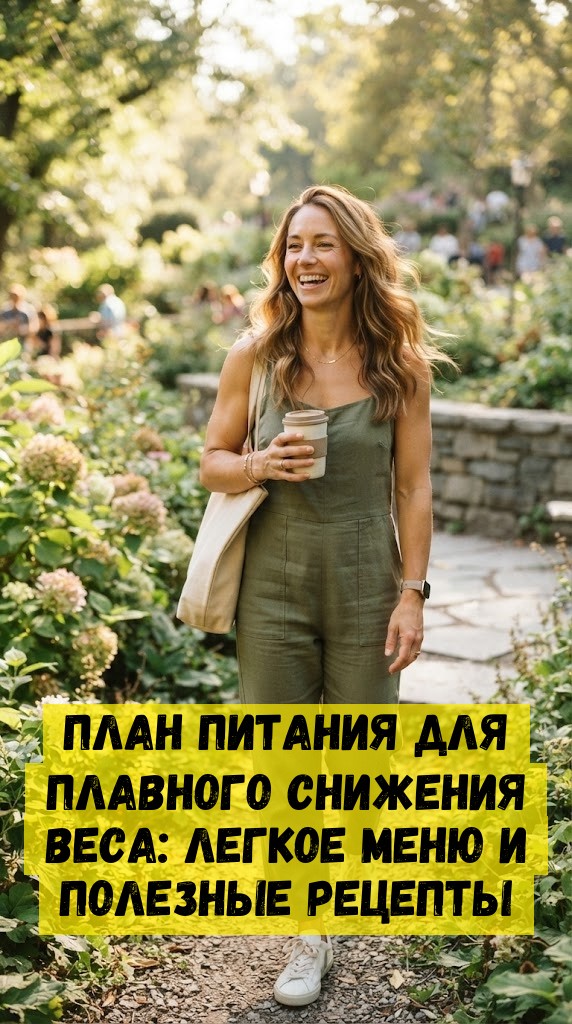 План питания для плавного снижения веса: легкое меню и полезные рецепты