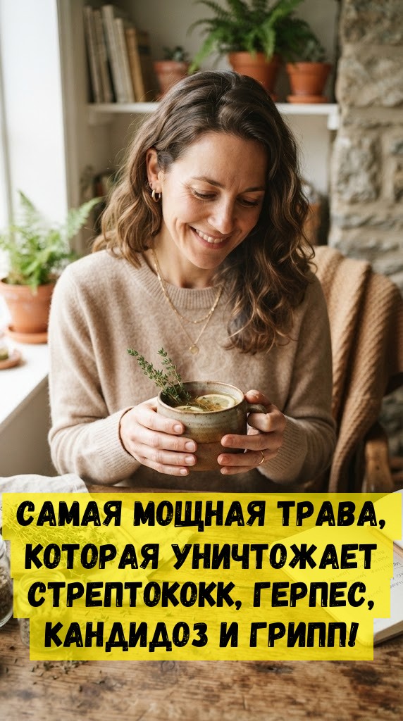 Самая мощная трава, которая уничтожает стрептококк, герпес, кандидоз и грипп!