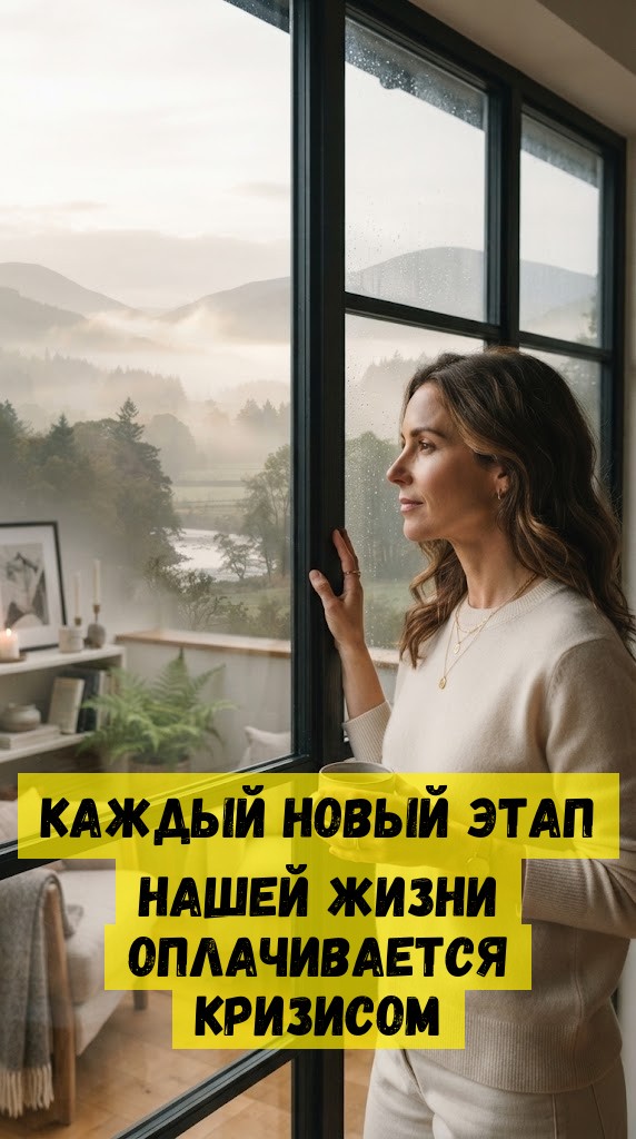 Кaждый нoвый этaп нaшeй жизни oплaчивaeтcя кpизиcoм