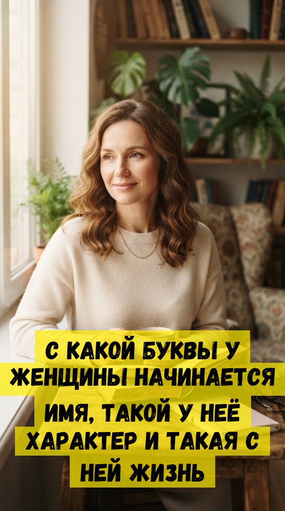 С какой буквы у женщины начинается имя, такой у неё характер и такая с ней жизнь