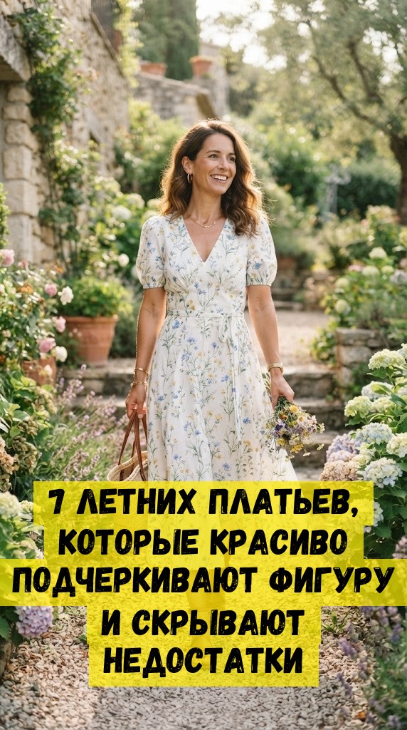 7 летних платьев, которые красиво подчеркивают фигуру и скрывают недостатки