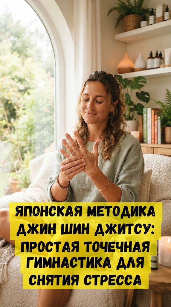 Японская методика Джин Шин Джитсу: простая точечная гимнастика для снятия стресса Японская методика Джин Шин Джитсу: простая точечная гимнастика для снятия стресса