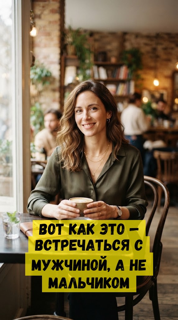 Вот как это &mdash; встречаться с мужчиной, а не мальчиком