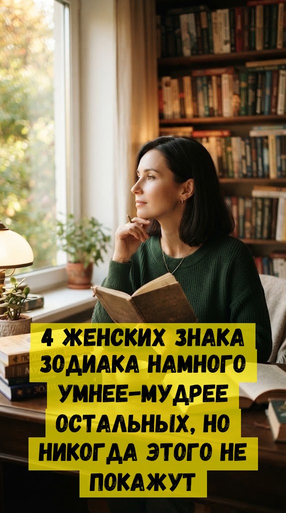 4 женских Знака Зодиака намного умнее-мудрее остальных, но никогда этого не покажут