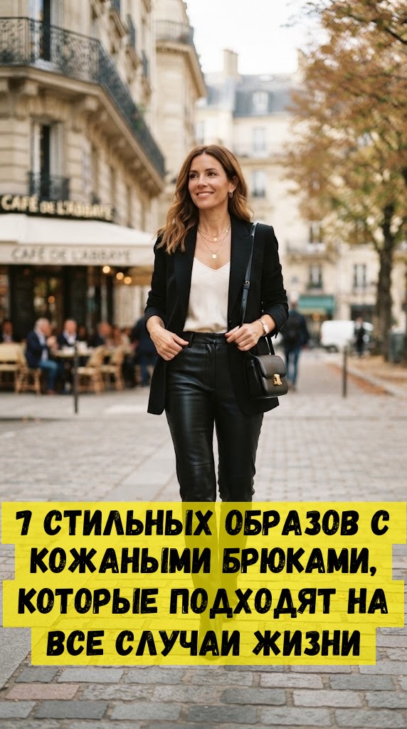 7 стильных образов с кожаными брюками, которые подходят на все случаи жизни 7 стильных образов с кожаными брюками, которые подходят на все случаи жизни
