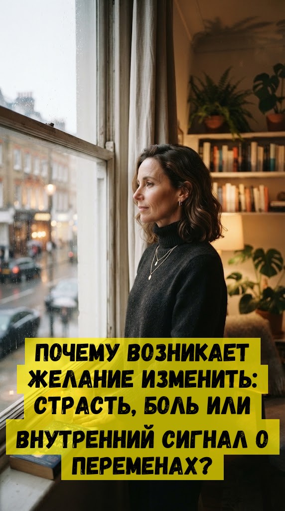 Почему возникает желание изменить: страсть, боль или внутренний сигнал о переменах? Почему возникает желание изменить: страсть, боль или внутренний сигнал о переменах?