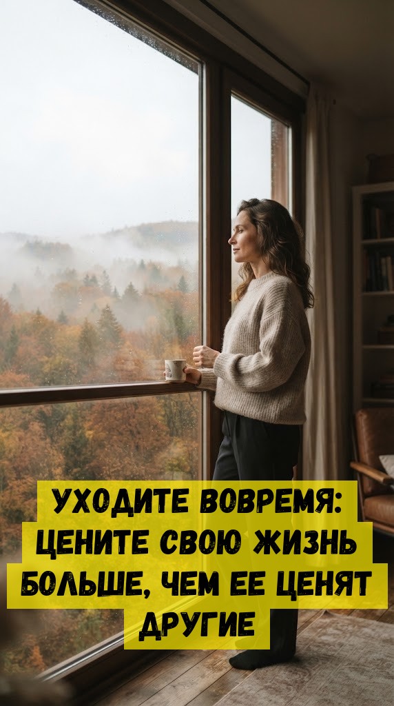 Уходите вовремя: Цените свою жизнь больше, чем ее ценят другие