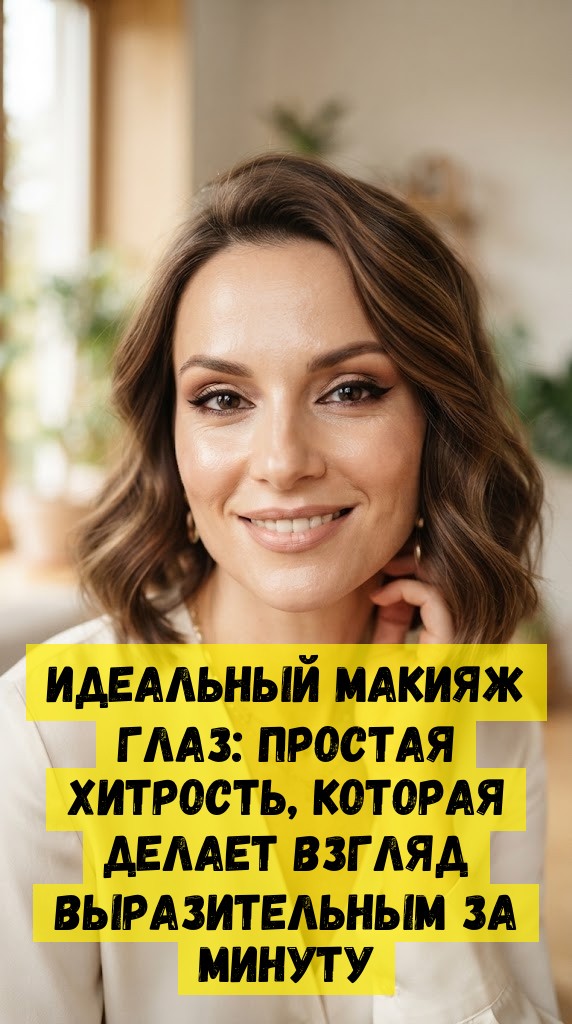 Идеальный макияж глаз: простая хитрость, которая делает взгляд выразительным за минуту