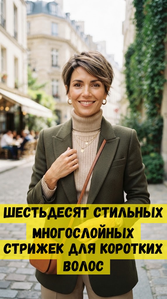 Шестьдесят стильных многослойных стрижек для коротких волос
