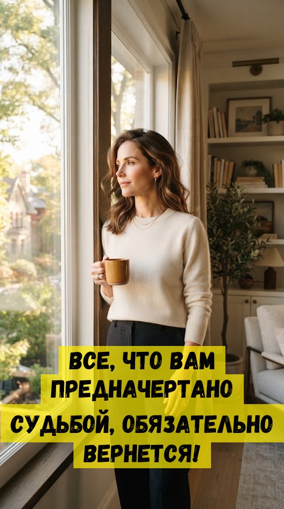 Все, что Вам предначертано судьбой, обязательно вернется! Все, что Вам предначертано судьбой, обязательно вернется!
