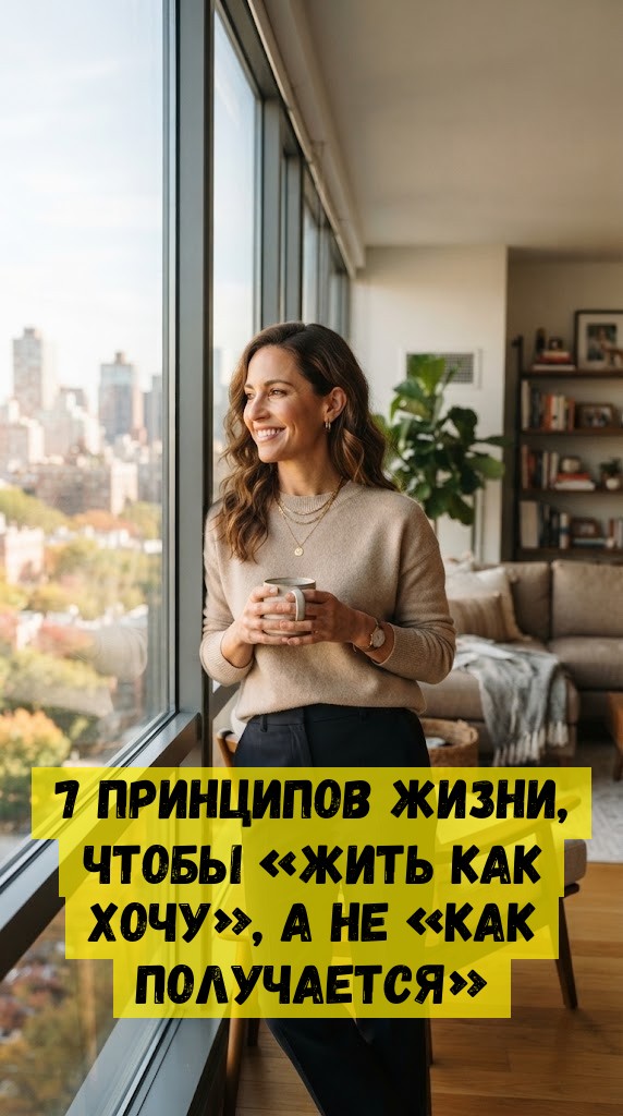 7 принципов жизни, чтобы «ЖИТЬ КАК ХОЧУ», А НЕ «КАК ПОЛУЧАЕТСЯ» 7 принципов жизни, чтобы «ЖИТЬ КАК ХОЧУ», А НЕ «КАК ПОЛУЧАЕТСЯ»
