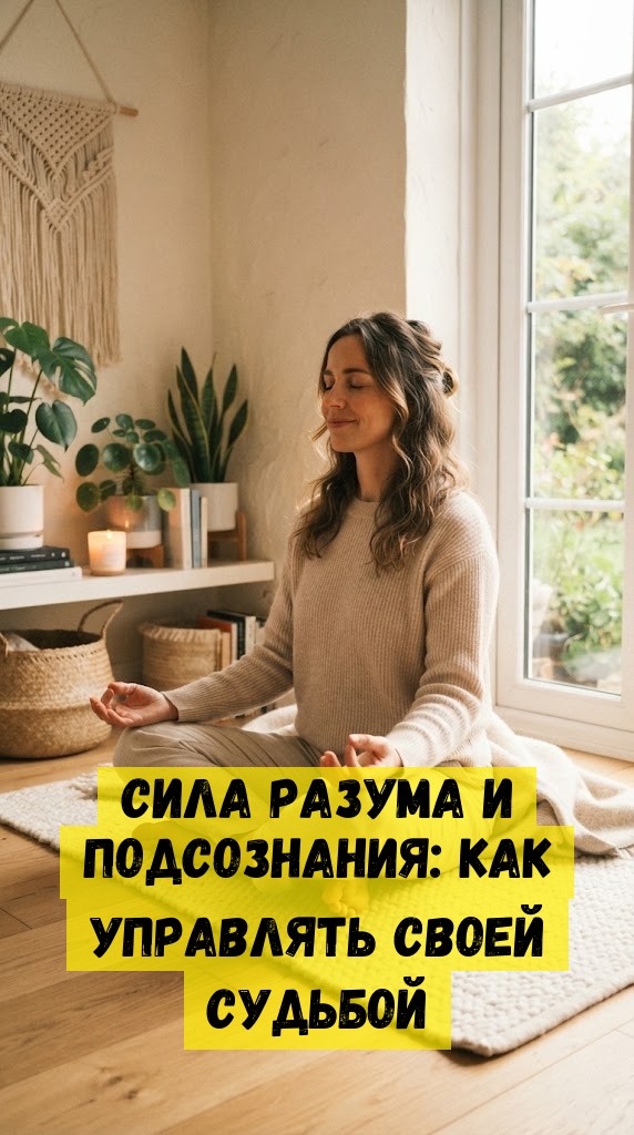 Сила разума и подсознания: как управлять своей судьбой