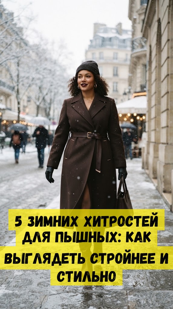 5 зимних хитростей для пышных: как выглядеть стройнее и стильно