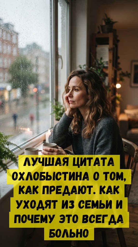Лучшая Цитата Охлобыстина о том, как предают. Как уходят из семьи и почему это всегда больно Лучшая Цитата Охлобыстина о том, как предают. Как уходят из семьи и почему это всегда больно
