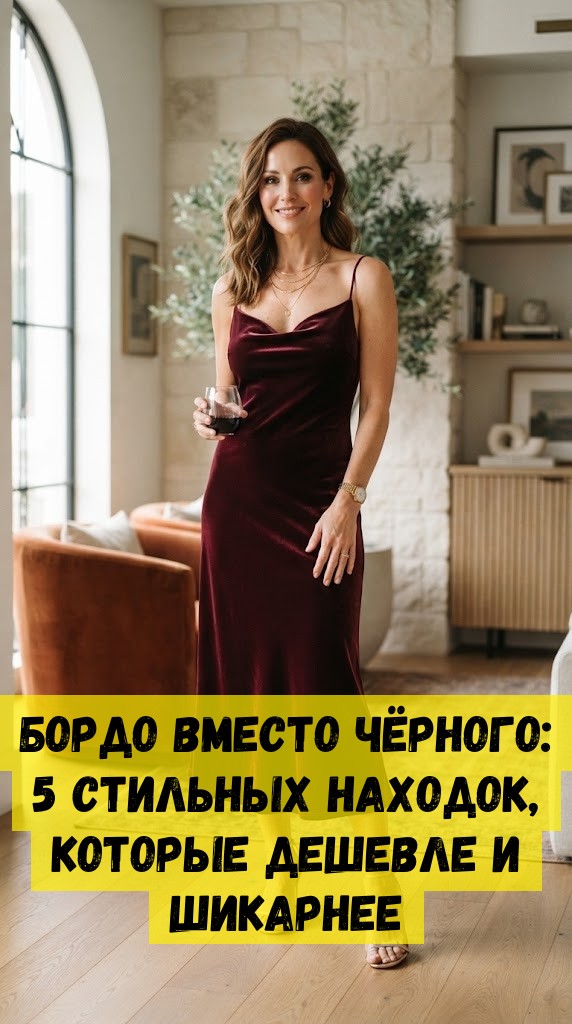 Бордо вместо чёрного: 5 стильных находок, которые дешевле и шикарнее