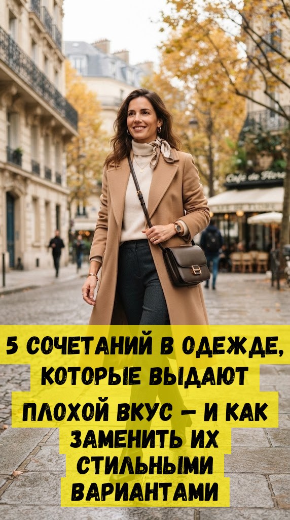5 сочетаний в одежде, которые выдают плохой вкус &mdash; и как заменить их стильными вариантами