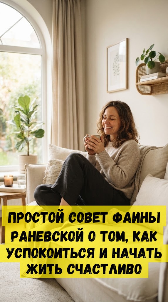 Простой совет Фаины Раневской о том, как успокоиться и начать жить счастливо