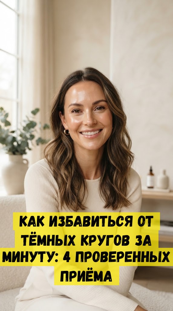 Как избавиться от тёмных кругов за минуту: 4 проверенных приёма