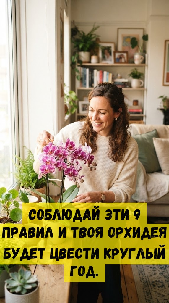 Соблюдай эти 9 правил и твоя орхидея будет цвести круглый год.